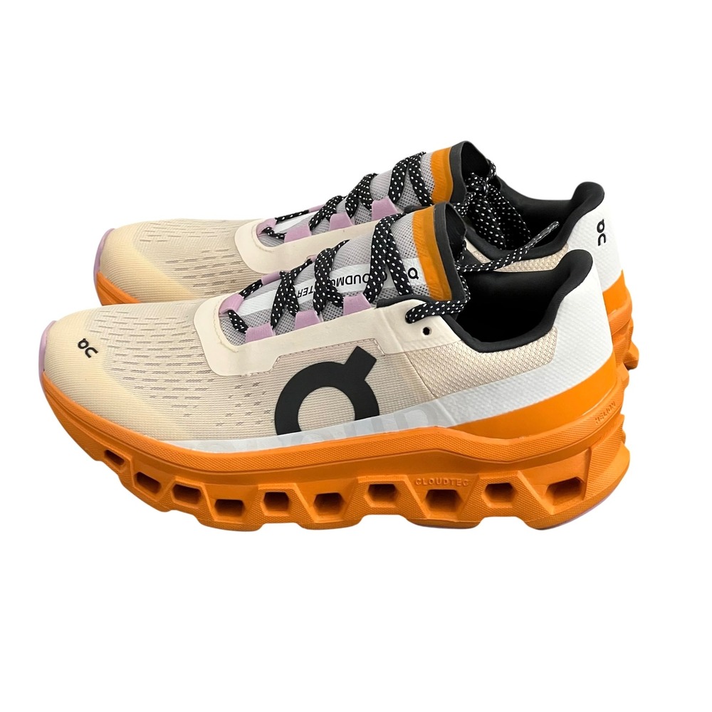 On Cloudmonster Women Size 7.5 Running Shoes Fawn Turmeric 61.98652 - Picture 2 of 14